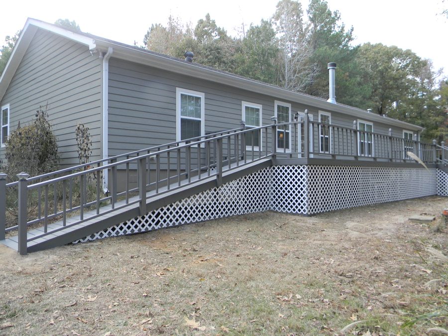 Deck addition with vinyl siding installation — East Texas