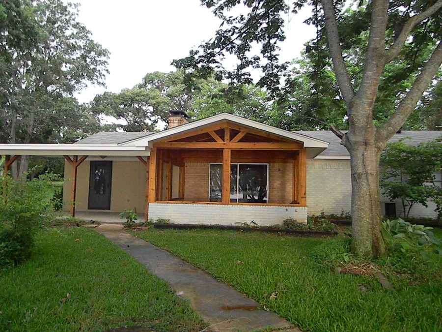 Porch addition framing — Ace Painting and Construction, East Texas